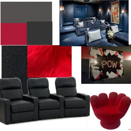 Theater Room Interior Design Mood Board by StacyKowalchuk on Style Sourcebook