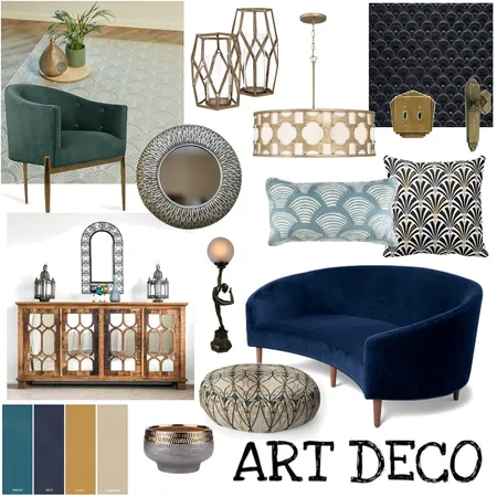 ART DECO Interior Design Mood Board by KarlienK on Style Sourcebook