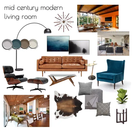 Mid Century Modern Interior Design Mood Board by Anna_Sutherland on Style Sourcebook