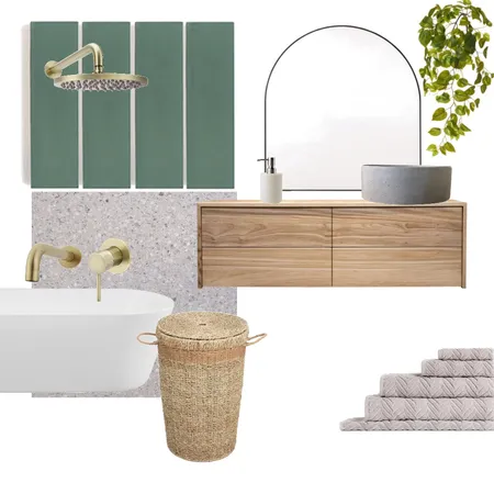 Green Bathroom Interior Design Mood Board by Beth19 on Style Sourcebook