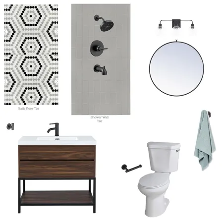 Bragg Basement Bathroom Interior Design Mood Board by Payton on Style Sourcebook