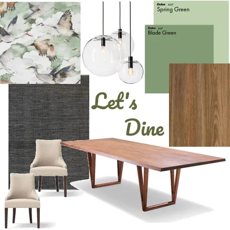 Module 9_Dining room Interior Design Mood Board by StephanieBosch on Style Sourcebook