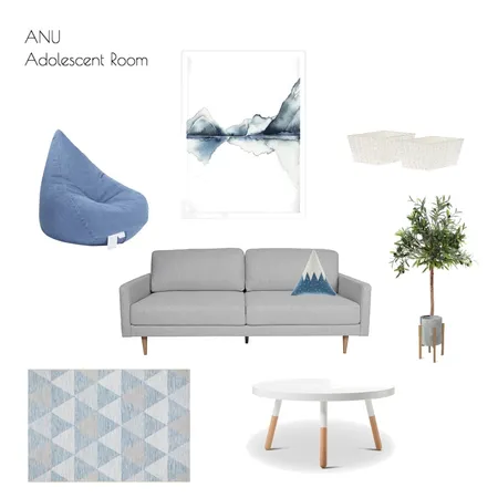 ANU Adolescent Room Interior Design Mood Board by Cedar &amp; Snø Interiors on Style Sourcebook