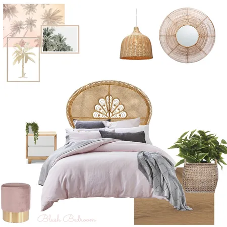Blush Bedroom Interior Design Mood Board by evermistlilac on Style Sourcebook