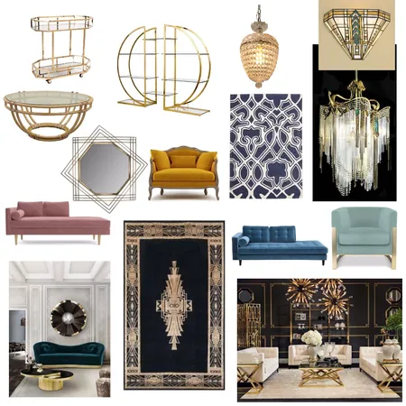 Art Deco Interior Design Mood Board by MaureenGriffiths on Style Sourcebook