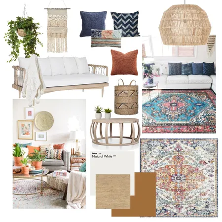 Boho Living Interior Design Mood Board by Alana_Maree on Style Sourcebook