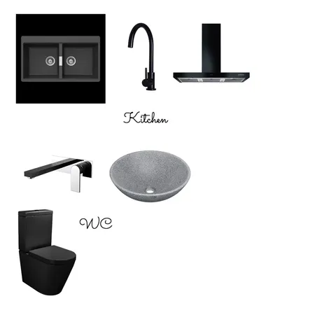 Kitchen &amp; WC Interior Design Mood Board by BlueButterfly on Style Sourcebook
