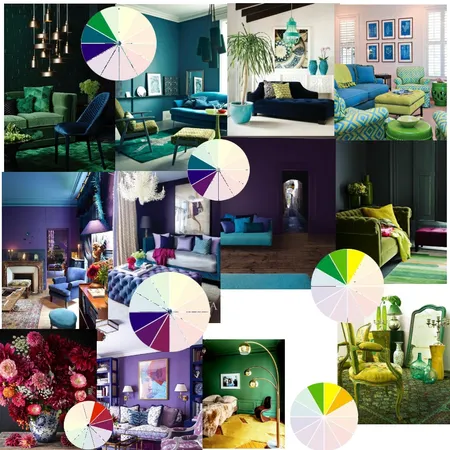 Analogous Colour Interior Design Mood Board by laurene on Style Sourcebook