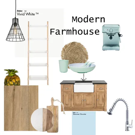 Modern Farmhouse Interior Design Mood Board by INTERIORS for living on Style Sourcebook