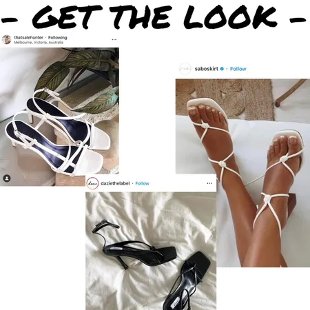 Get the look - square toe strappy sandals #2 Interior Design Mood Board by sbekhit on Style Sourcebook