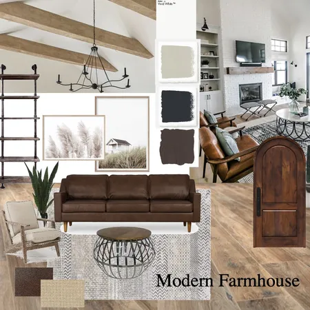 Modern Farmhouse Living Room 2 Interior Design Mood Board by dombent89 on Style Sourcebook