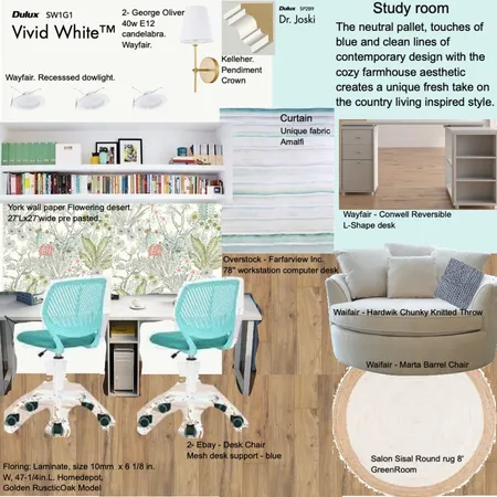 Study Interior Design Mood Board by squiassi on Style Sourcebook