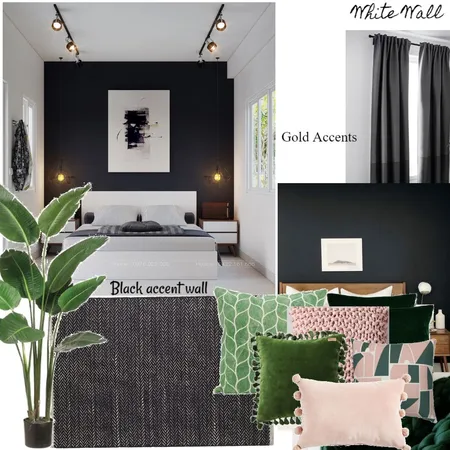 Black Room Interior Design Mood Board by tattiana on Style Sourcebook