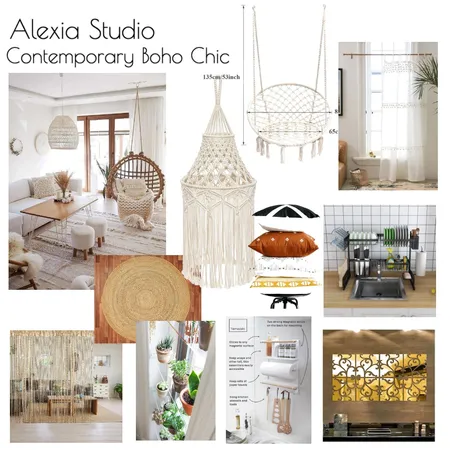 Alexia BK Boho Studio Interior Design Mood Board by ooghedo on Style Sourcebook