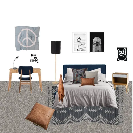 Coopers Bedroom Interior Design Mood Board by Style and Leaf Co on Style Sourcebook
