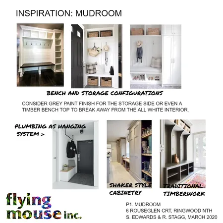 Edwards: Mudroom Interior Design Mood Board by Flyingmouse inc on Style Sourcebook