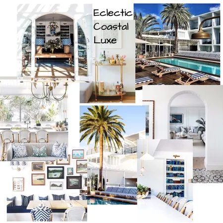 Eclectic Coastal Luxe Interior Design Mood Board by TheStyledSpace on Style Sourcebook