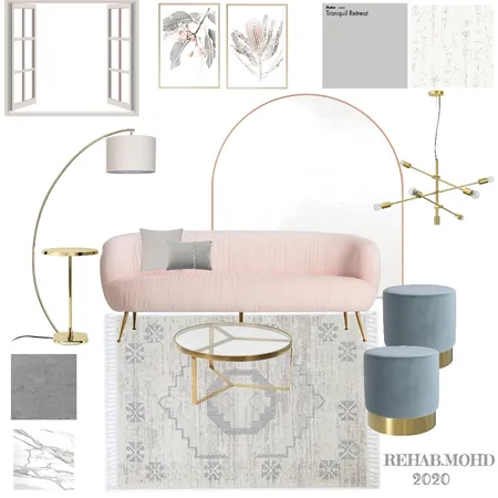 living room Interior Design Mood Board by REHAB.MOHD on Style Sourcebook