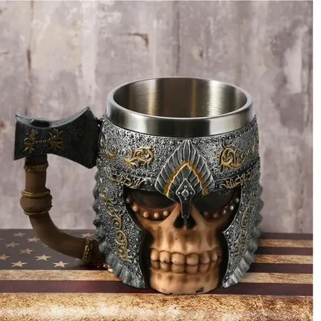 3D Axe ePacket Handle Viking Warrior 450ML Skull Mug Interior Design Mood Board by accentpillowcasebaby on Style Sourcebook