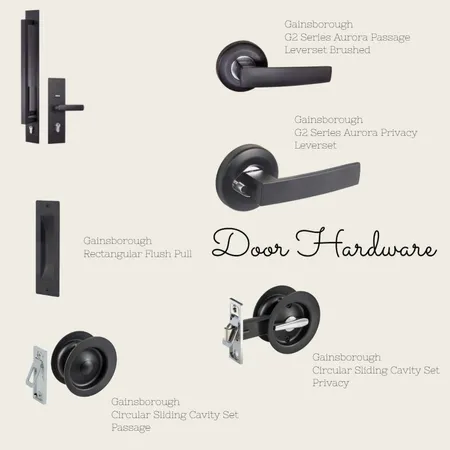 Door Hardware Interior Design Mood Board by Sage Design Collective on Style Sourcebook