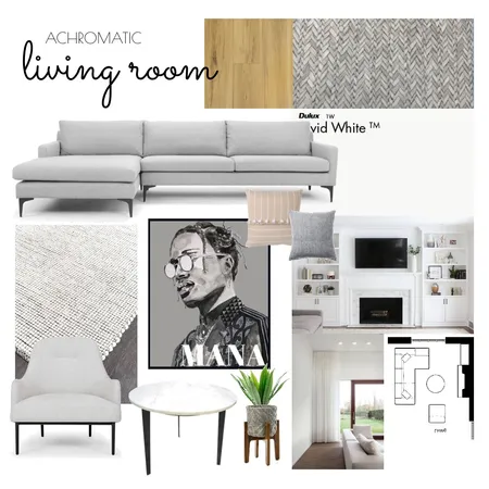 ACHROMATIC LIVING Interior Design Mood Board by Jewnik on Style Sourcebook