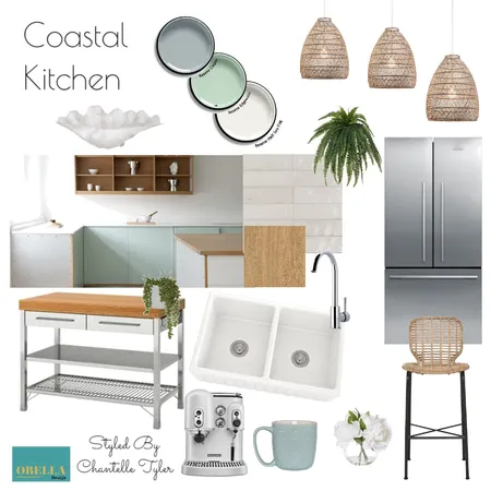 Coastal Kitchen Interior Design Mood Board by obelladesign on Style Sourcebook