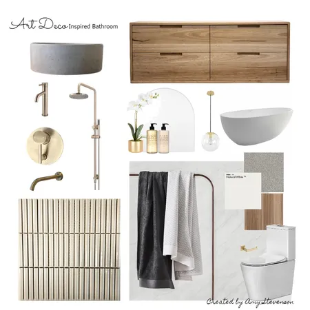 Luxe Bathroom - Amy Stevenson Interior Design Mood Board by Harpernharvey on Style Sourcebook