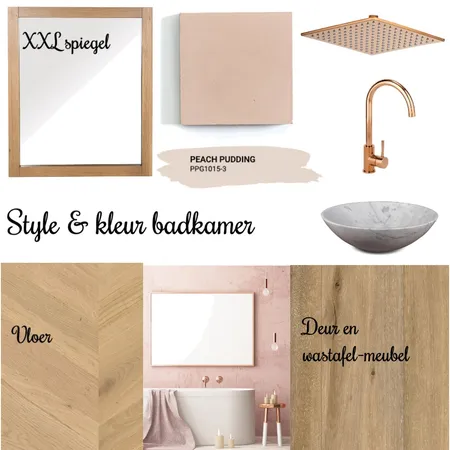 Bathroom pasetl &amp; rose gold Interior Design Mood Board by minou on Style Sourcebook