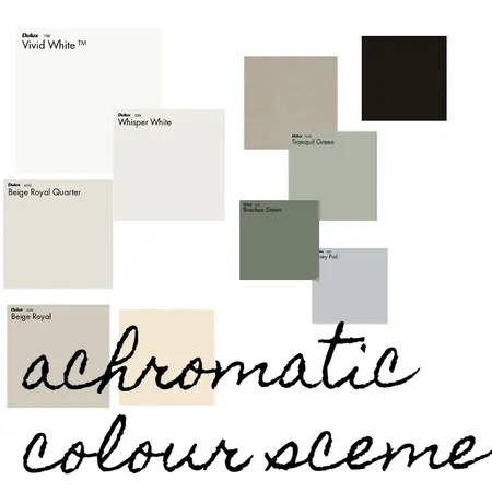 Achromatic colour scheme Interior Design Mood Board by Home Interiors on Style Sourcebook