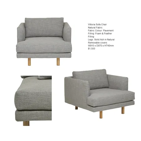 Vittoria Sofa Chair Interior Design Mood Board by bowerbirdonargyle on Style Sourcebook