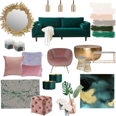 Hollywood Glam Interior Design Mood Board by malanee on Style Sourcebook
