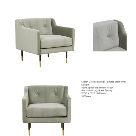 Sketch Greco Sofa Chair Interior Design Mood Board by bowerbirdonargyle on Style Sourcebook