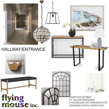 Hallway/Entrance Interior Design Mood Board by Flyingmouse inc on Style Sourcebook