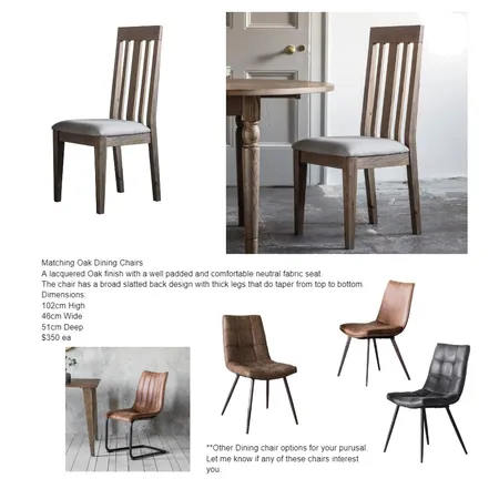 Dining Chairs Interior Design Mood Board by bowerbirdonargyle on Style Sourcebook