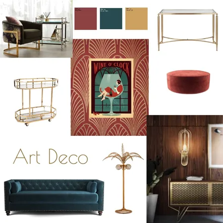 Art Deco Interior Design Mood Board by KateMcQualter on Style Sourcebook