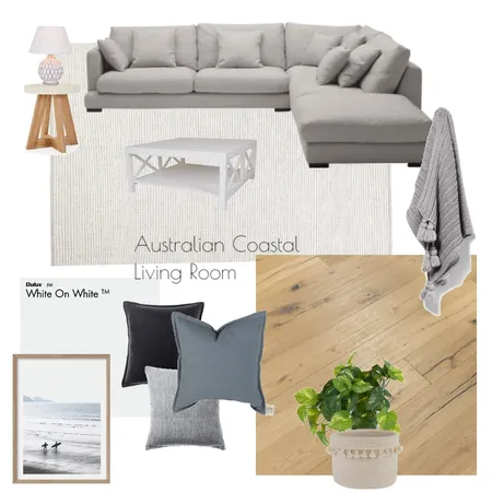 Australian Coastal Living ROom Interior Design Mood Board by MrsCama on Style Sourcebook