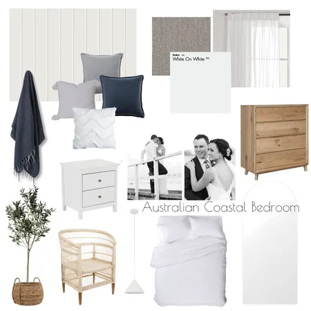 Australian Coastal Bedroom Interior Design Mood Board by MrsCama on Style Sourcebook
