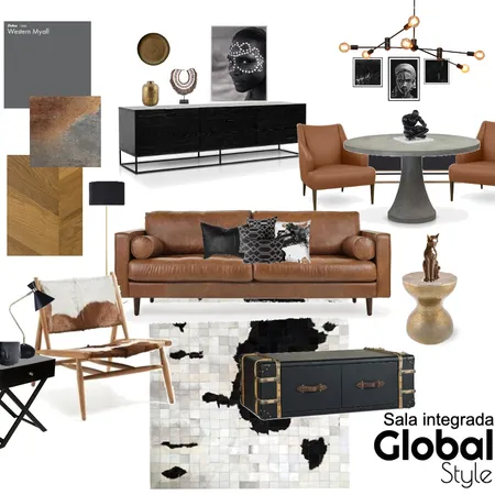 Global living room Interior Design Mood Board by Kahsouza on Style Sourcebook