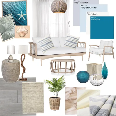 Coastal Living Room Interior Design Mood Board by StaceyO on Style Sourcebook