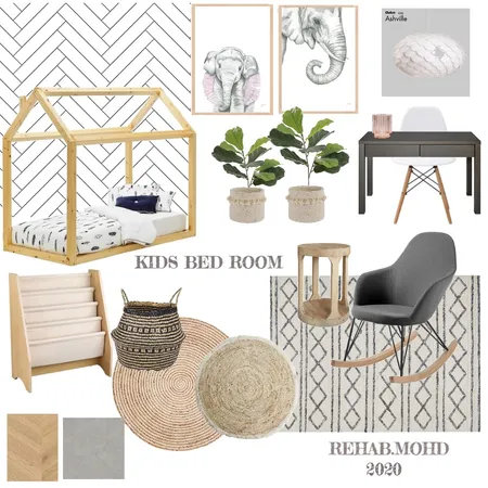 KIDS BED ROOM Interior Design Mood Board by REHAB.MOHD on Style Sourcebook