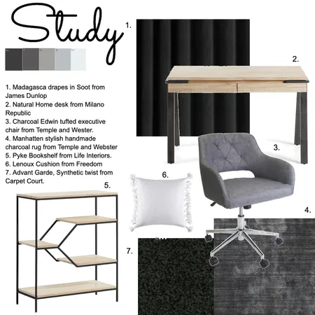 study Interior Design Mood Board by leticea11 on Style Sourcebook