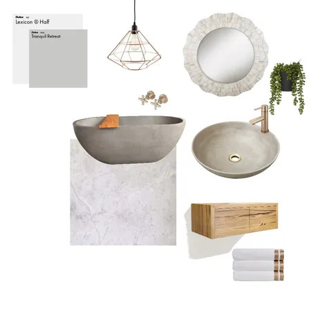 Cool Rustic Bathroom Interior Design Mood Board by Kelsie95 on Style Sourcebook