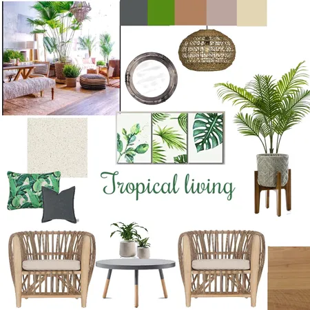 tropical living Interior Design Mood Board by NuraanAllie on Style Sourcebook