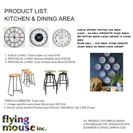 Product list: Dining &amp; Kitchen Interior Design Mood Board by Flyingmouse inc on Style Sourcebook