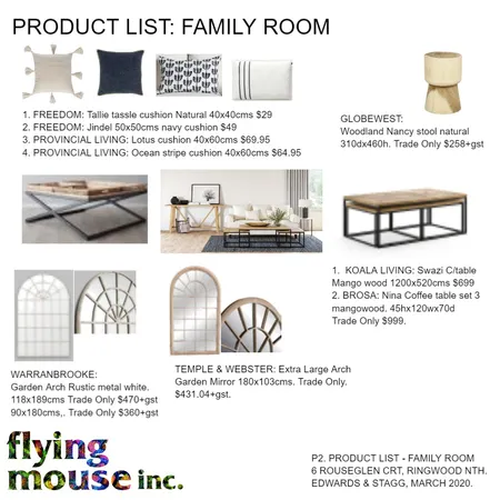 Product list: Family zone Interior Design Mood Board by Flyingmouse inc on Style Sourcebook