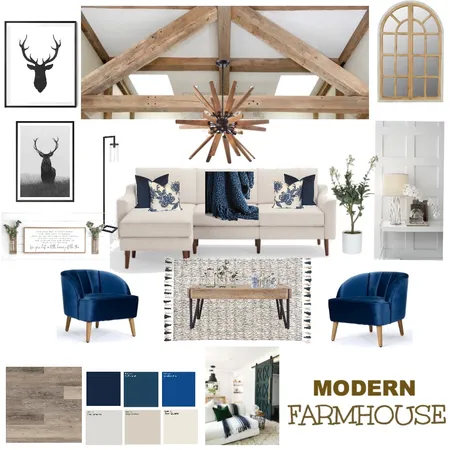 Modern Farmhouse Interior Design Mood Board by Lesleyandrade on Style Sourcebook