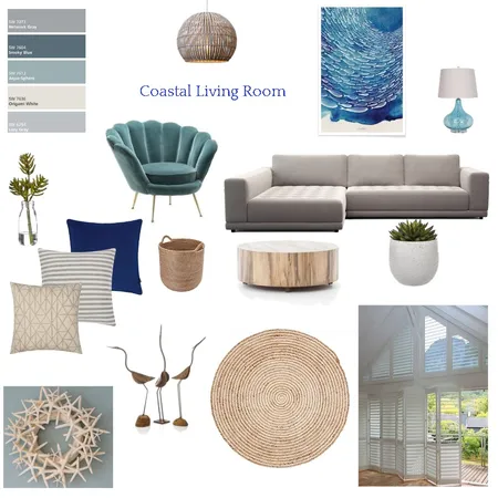 Coastal Living Room Interior Design Mood Board by JanLewis83 on Style Sourcebook