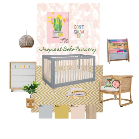 Nursery - Tropical boho Interior Design Mood Board by Sinead on Style Sourcebook