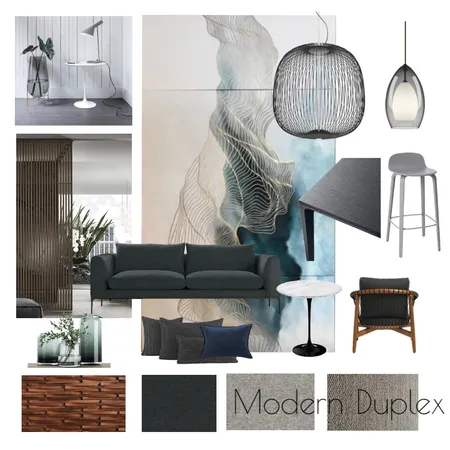 Modern Duplex Interior Design Mood Board by HeidiMM on Style Sourcebook