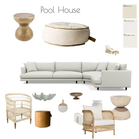 Pool House Interior Design Mood Board by aseymour on Style Sourcebook